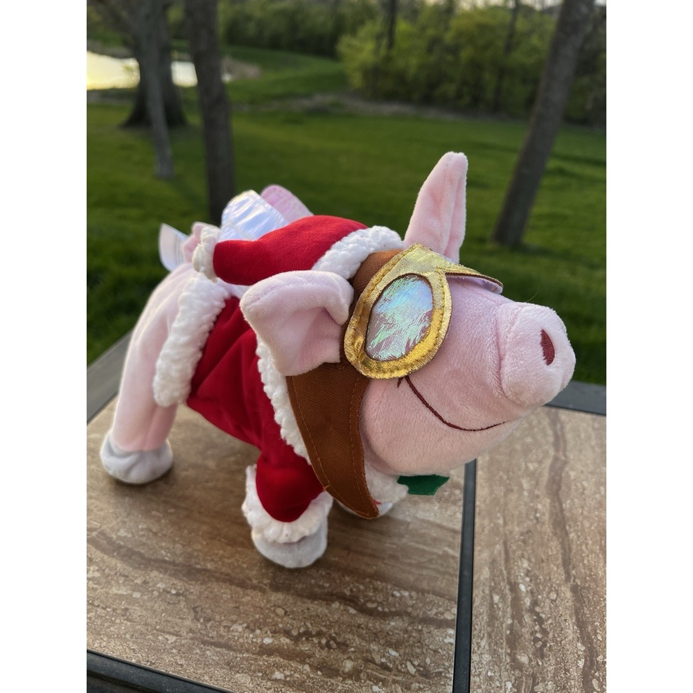Gemmy Animated Christmas Pig Dances‎ And Sings " I Just Wanna Fly"
